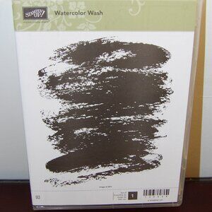 Stampin Up Watercolor Wash Set of 1 Rubber Cling Stamps